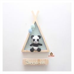 Urso Panda - Cabana - Porta Maternidade