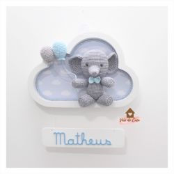 Elefantinho - Nuvem Branca - Porta Maternidade