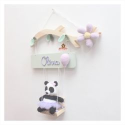 Panda - Galho com Balanço - Porta de Maternidade 