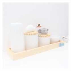 Kit Higiene - 5 peças - Elefante + Nuvem